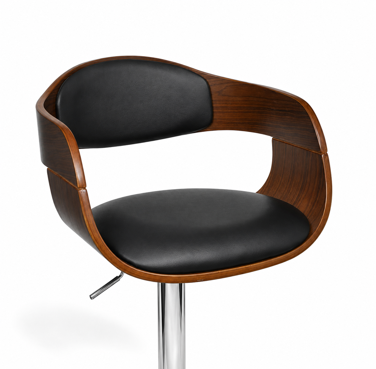 Tabourets de bar Turin (noyer/similicuir)
