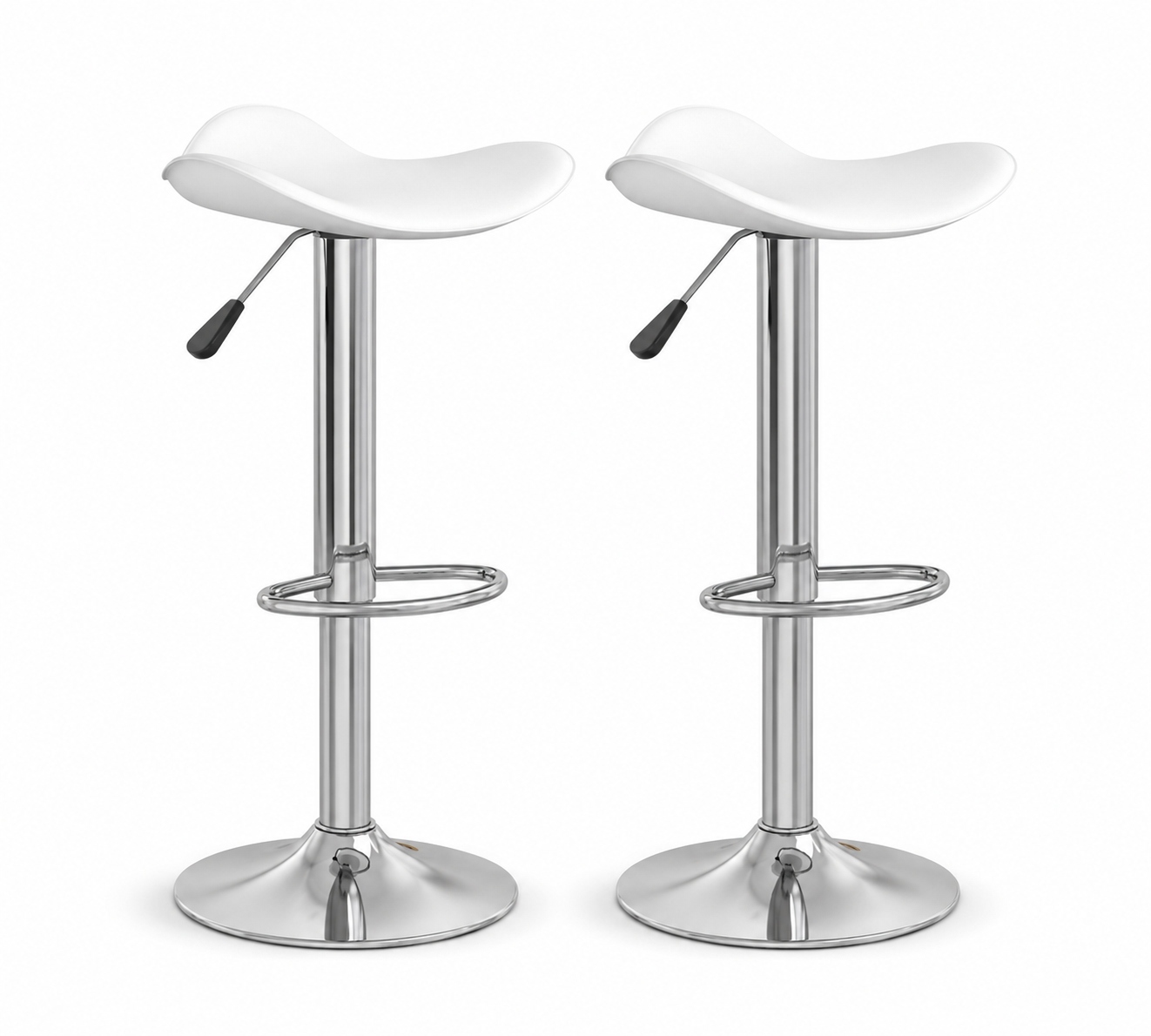 Tabourets de bar Wave (chrome)