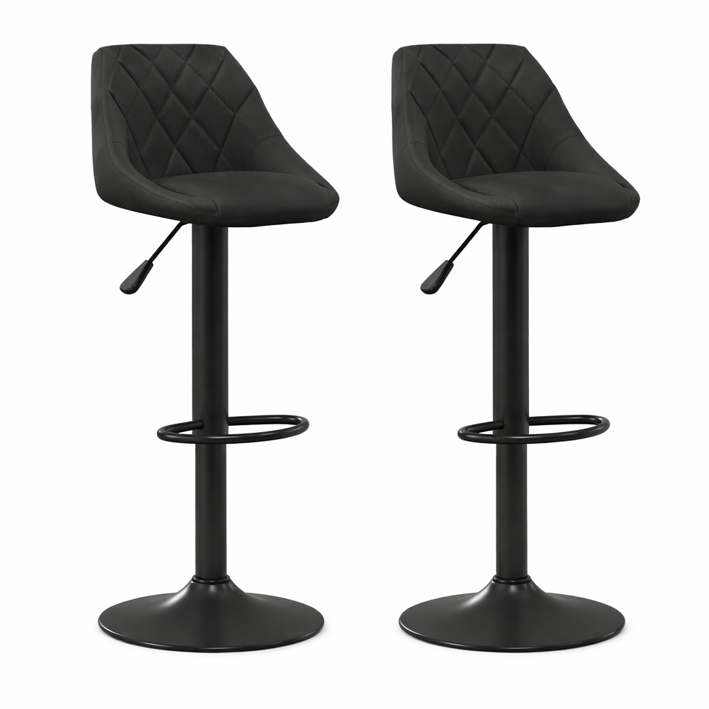 Tabourets de bar Oslo (velours)