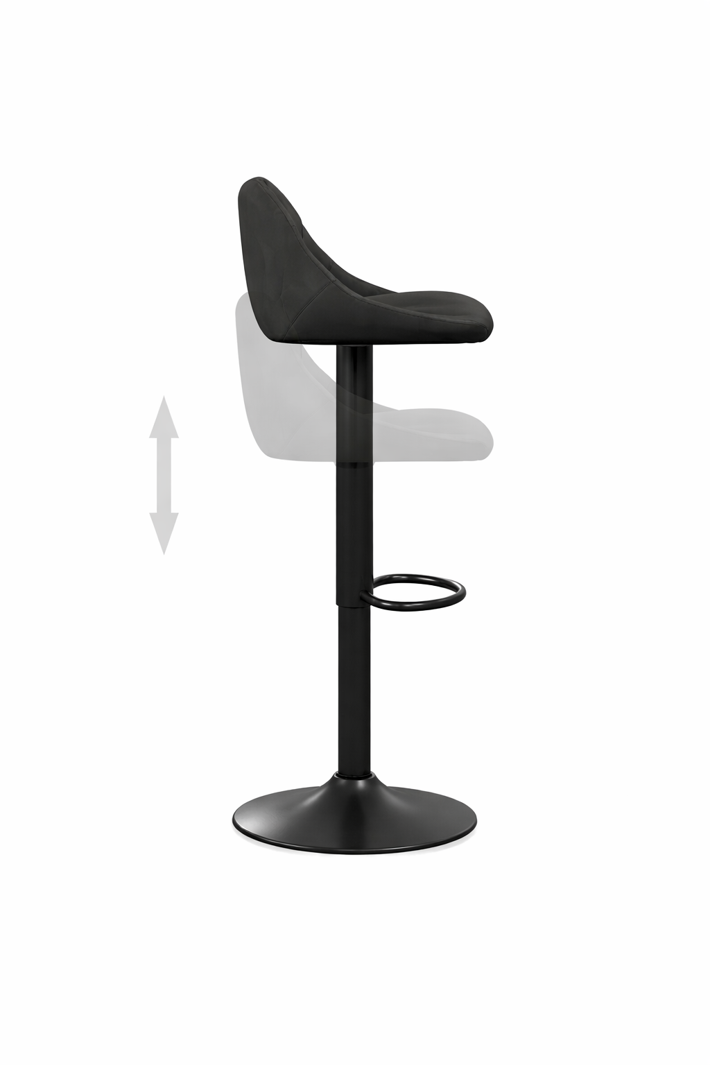 Tabourets de bar Oslo (velours)
