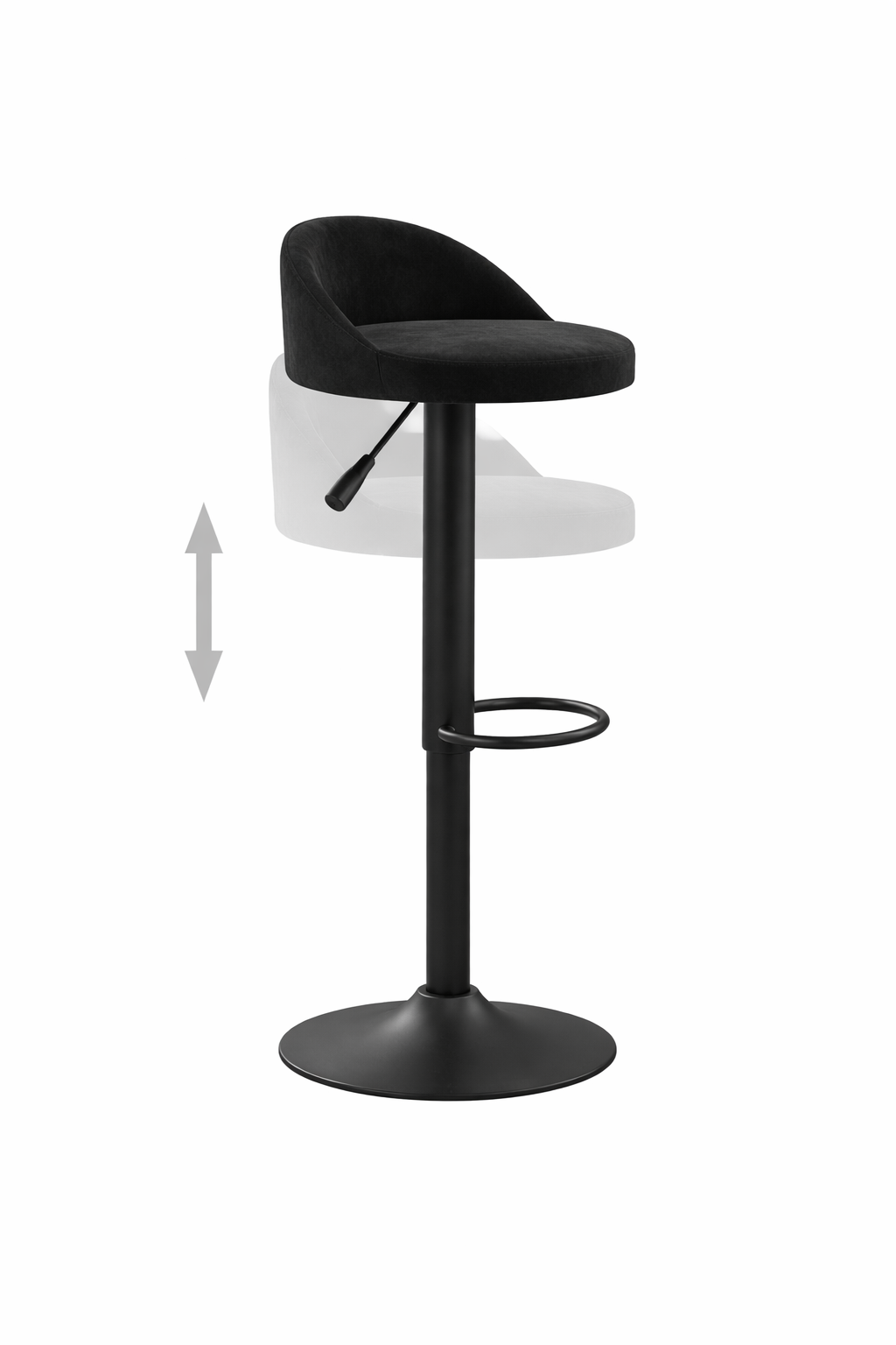 Tabourets de bar Malmö (velours)