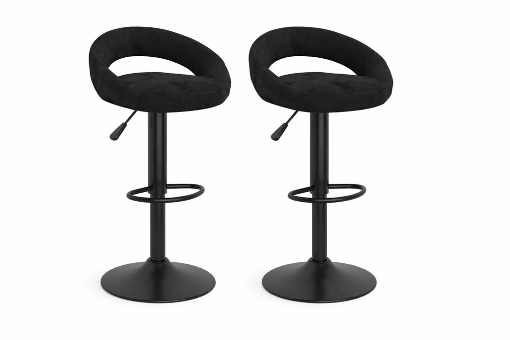 Tabourets de bar Anneau (velours)