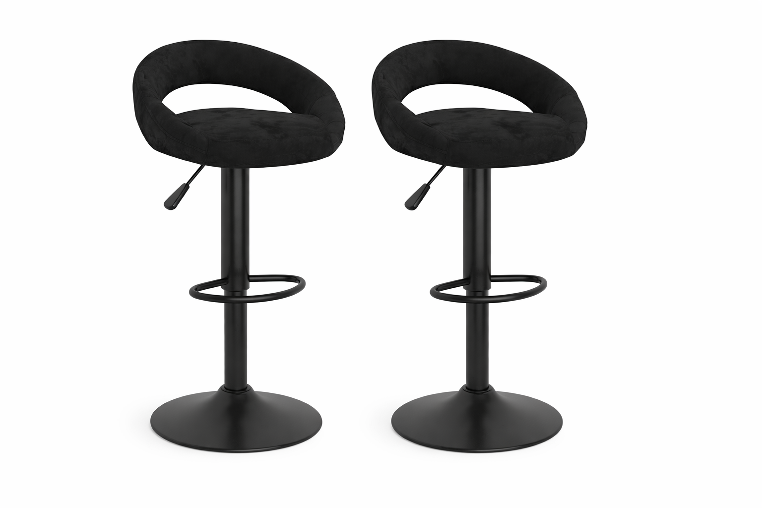Tabourets de bar Anneau (velours)
