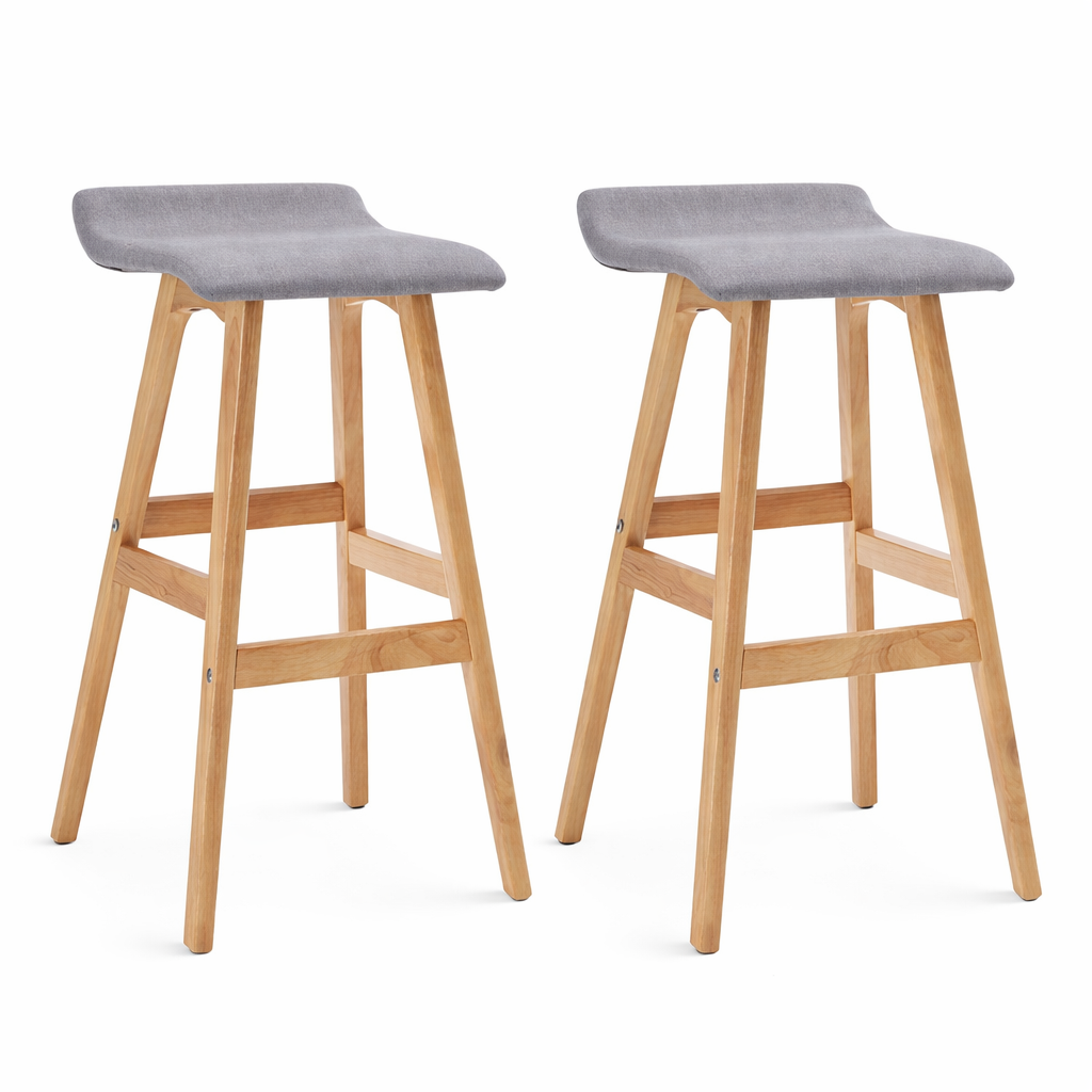 Tabourets de bar Lund (tissu)