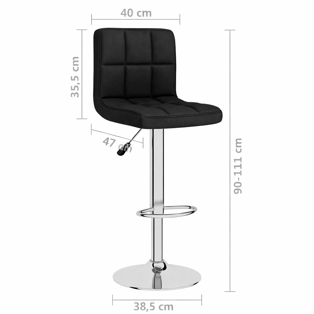 Tabourets de bar Como (tissu)