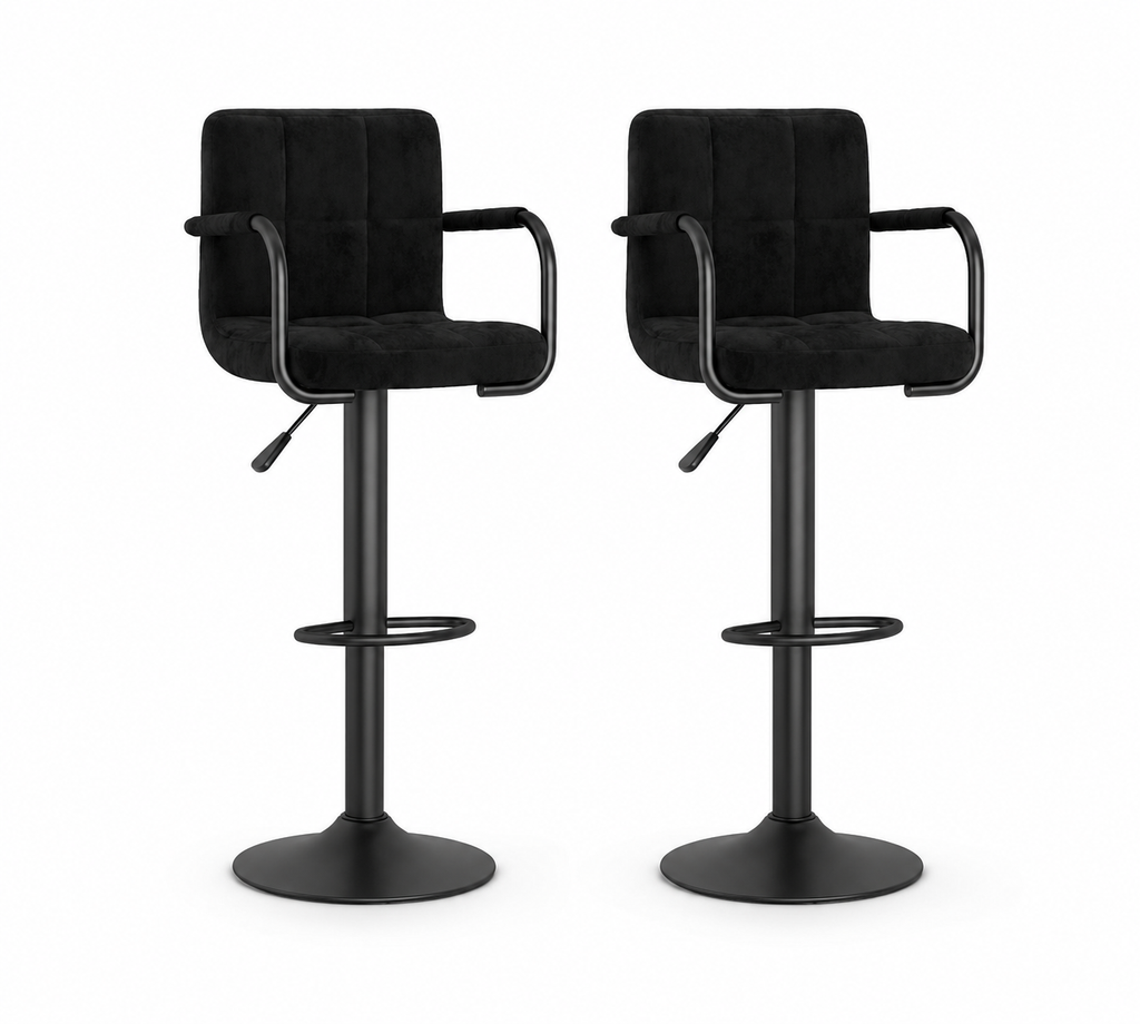 Tabourets de bar Naples (velours)