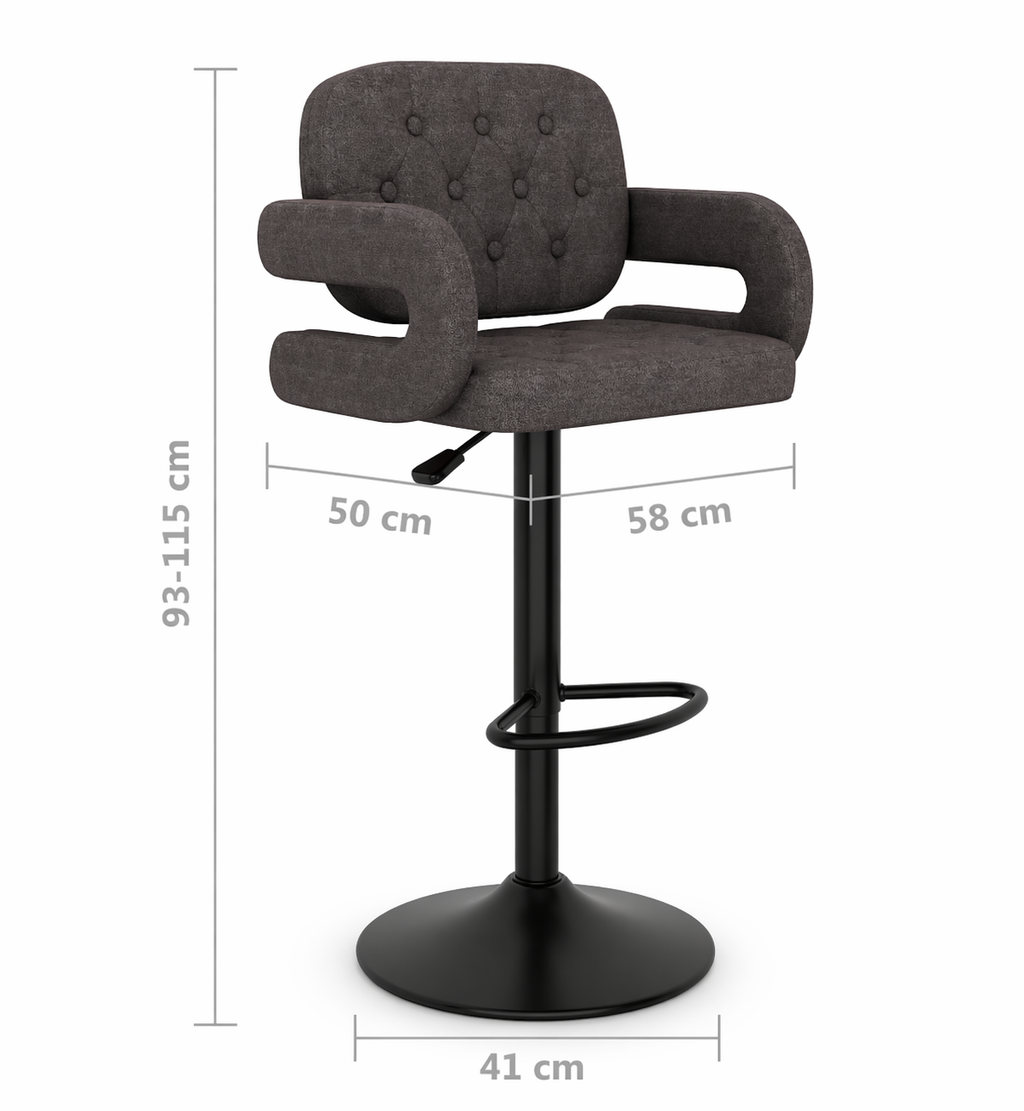 Tabourets de bar Sienne (tissu)