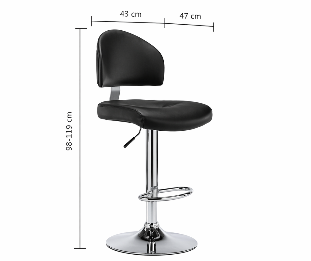 Tabourets de bar Bergen (similicuir)
