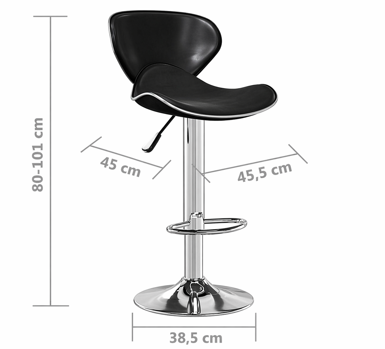 Tabouret de bar Ibiza (similicuir)