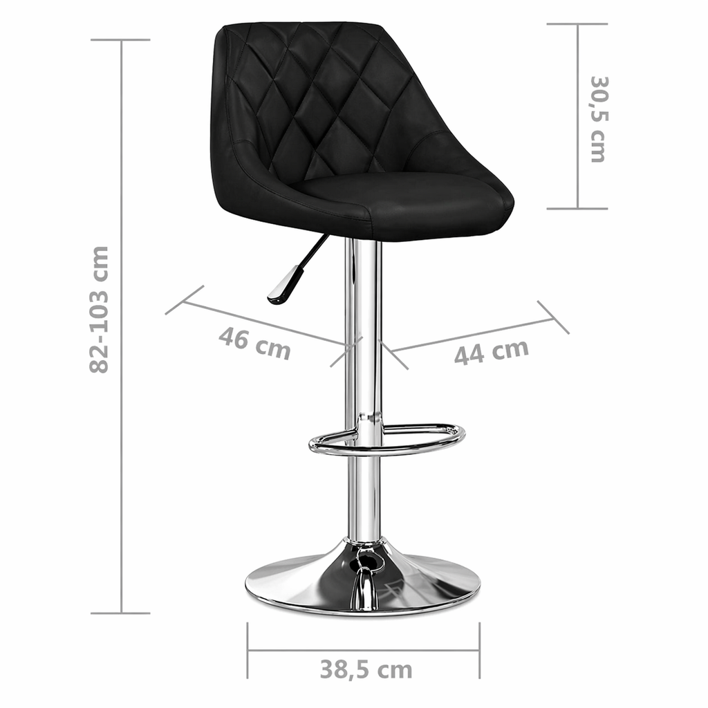 Tabourets de bar Oslo (similicuir)