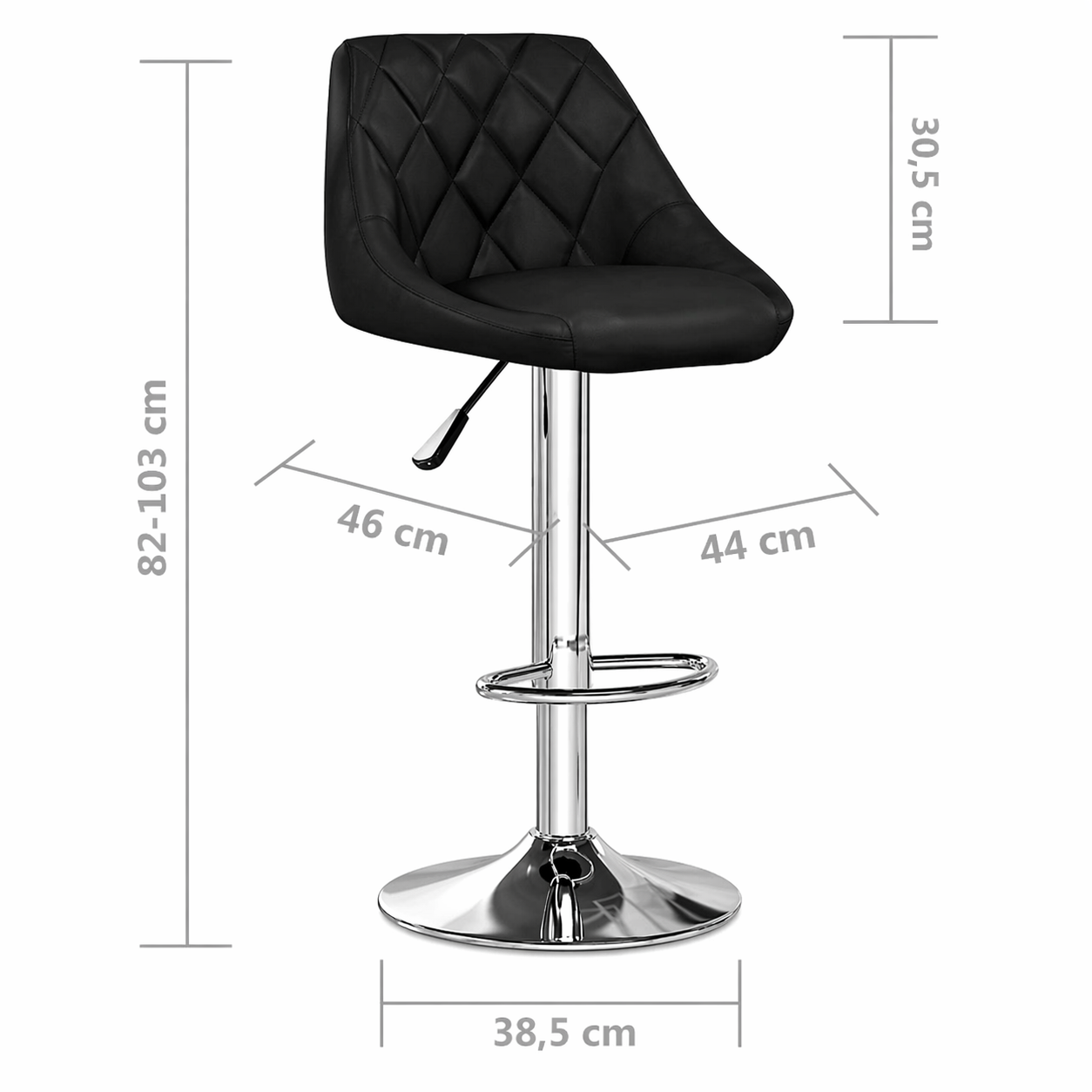 Tabourets de bar Oslo (similicuir)