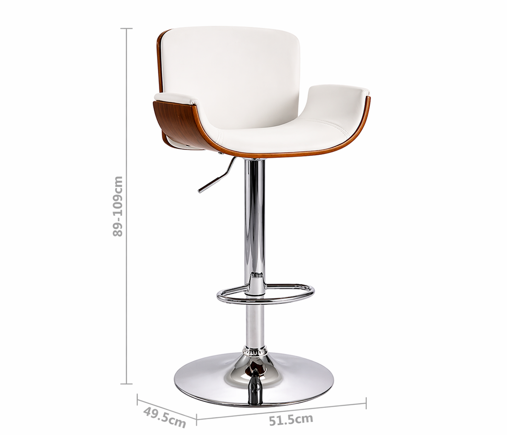 Tabouret de bar Mendoza (noyer)