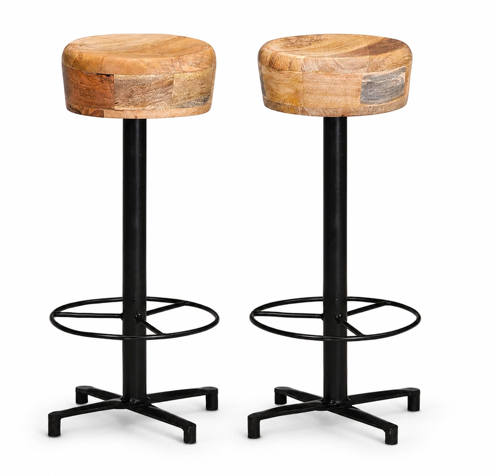 Tabourets de bar Jaipur (manguier)