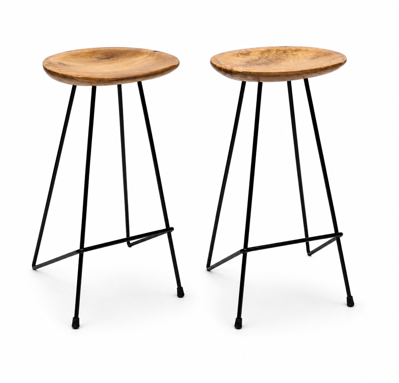 Tabourets de bar Lombok (teck)