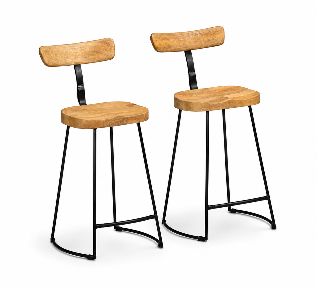 Tabourets de bar Kerala (manguier)