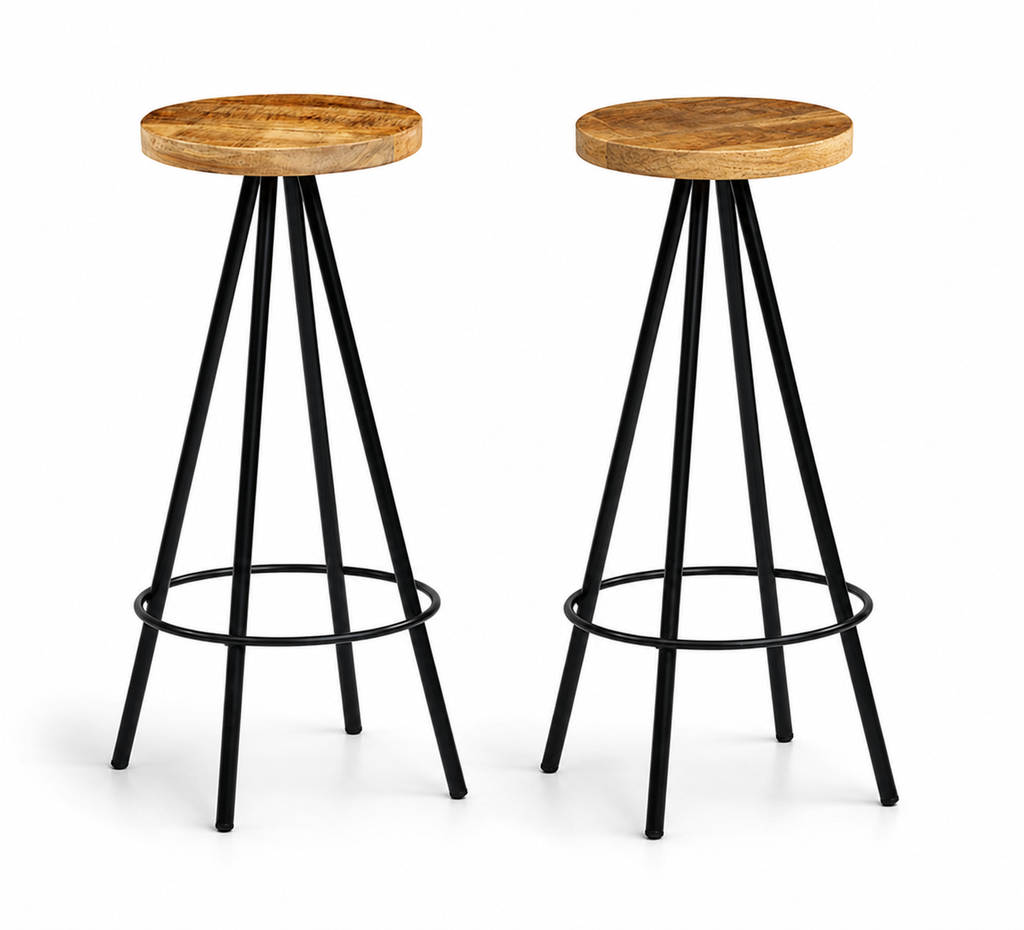 Tabourets de bar Salerno (manguier)