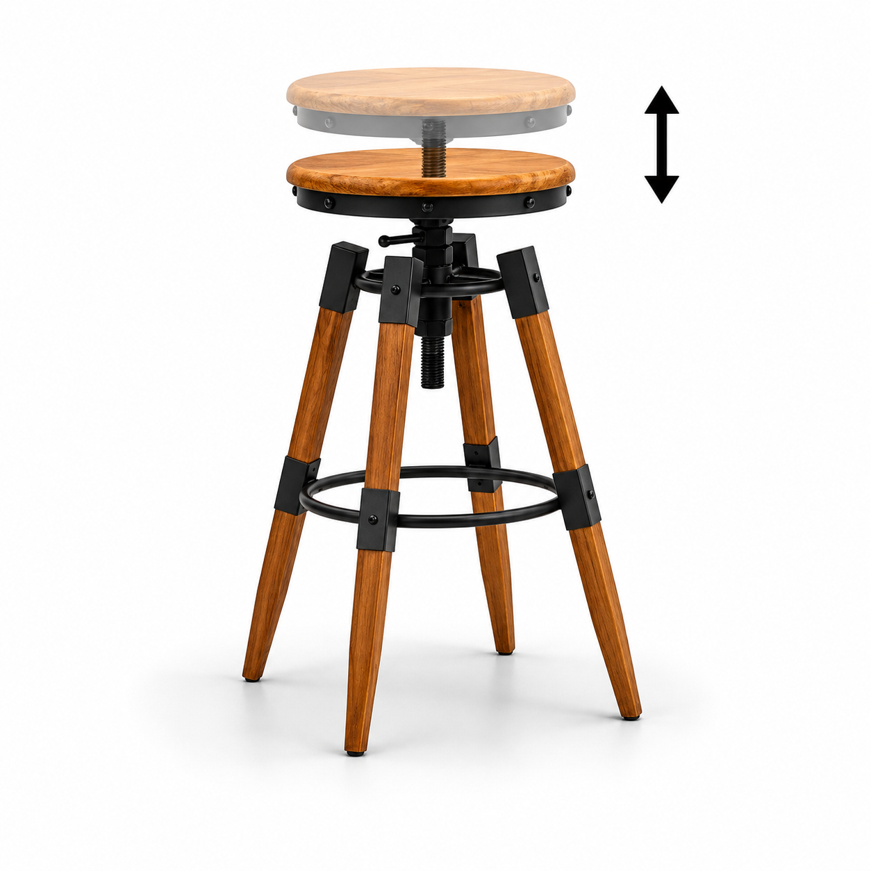 Tabourets de bar Tyrol (sapin)