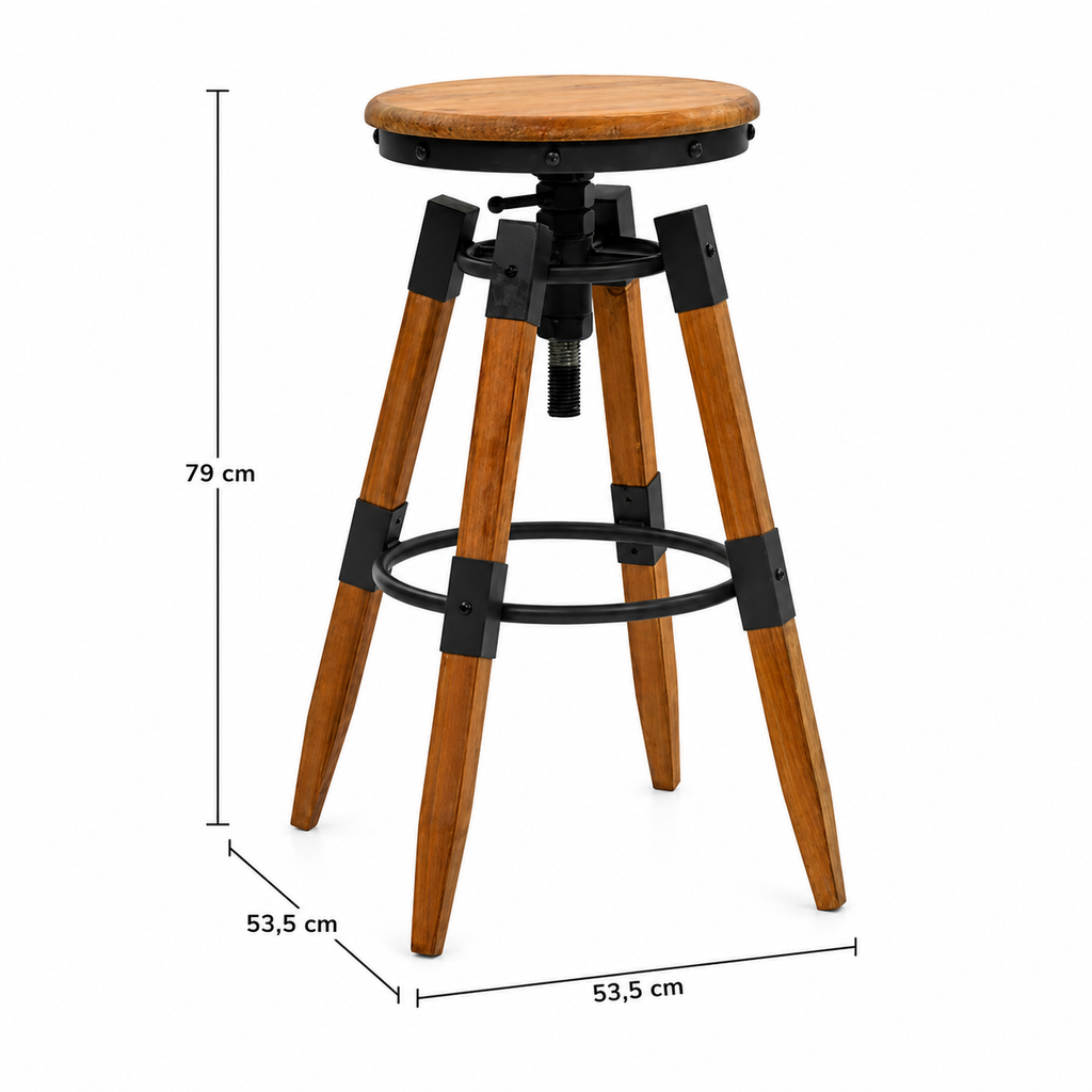 Tabourets de bar Tyrol (sapin)
