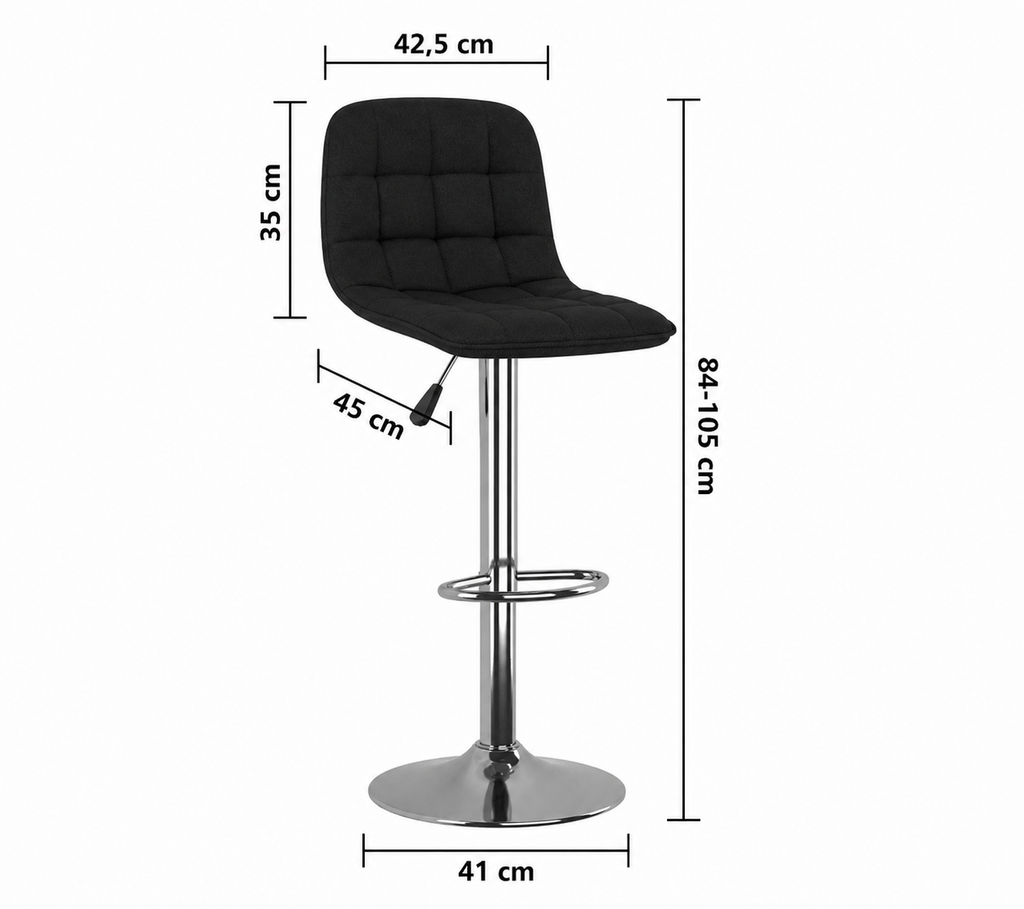 Tabourets de bar Verona (tissu)