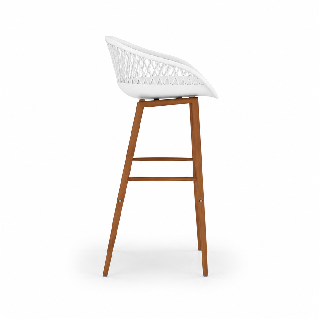 Chaises de bar Maille (effet bois)