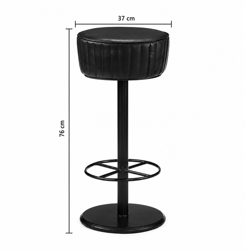 Tabouret de bar Cuba (cuir)