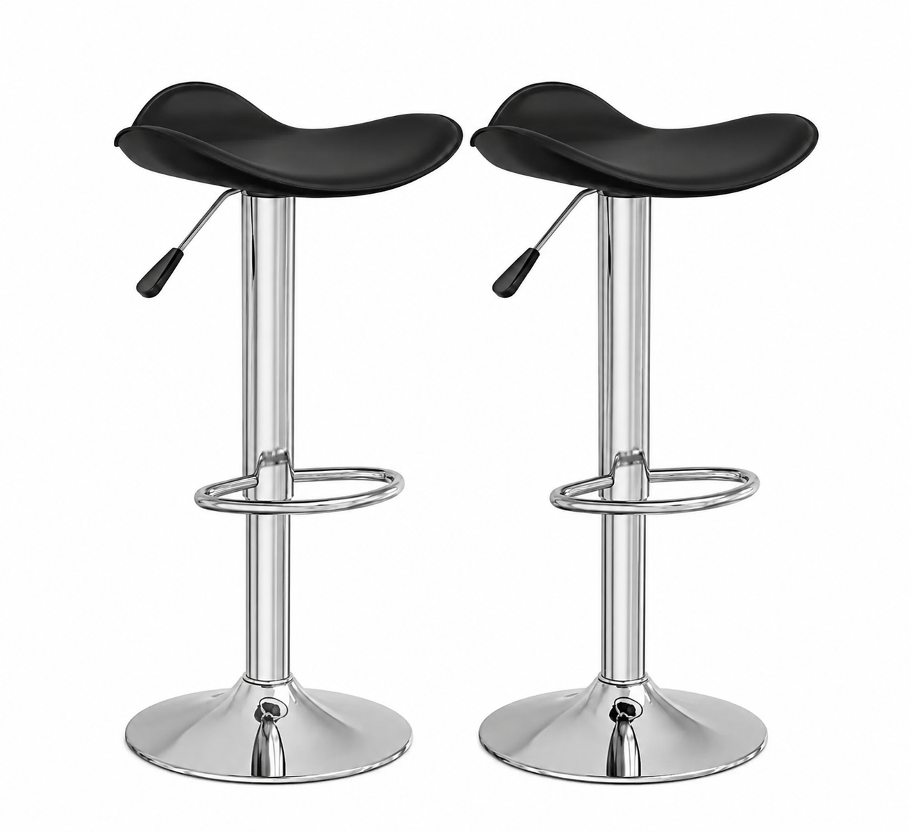 Tabourets de bar Wave (chrome)