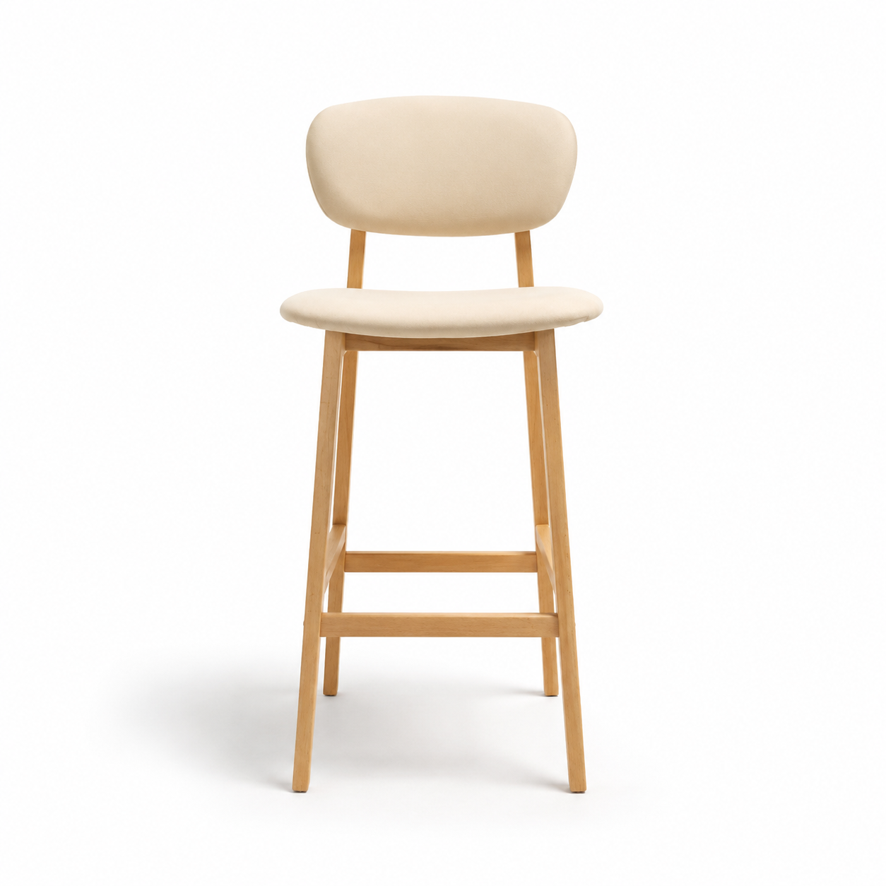 Tabourets de bar Göteborg (tissu/hêtre)