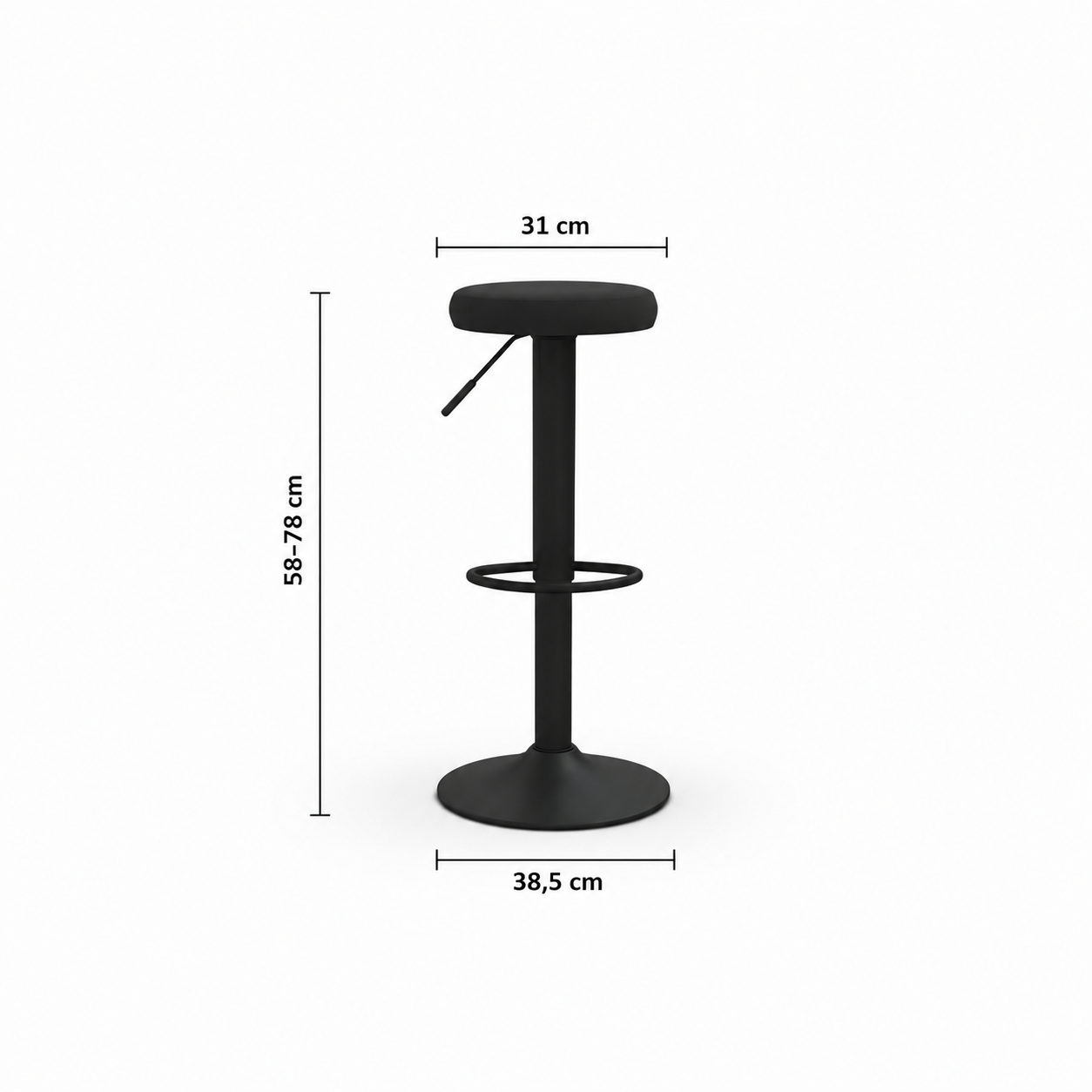 Tabourets de bar Helsinki (velours)