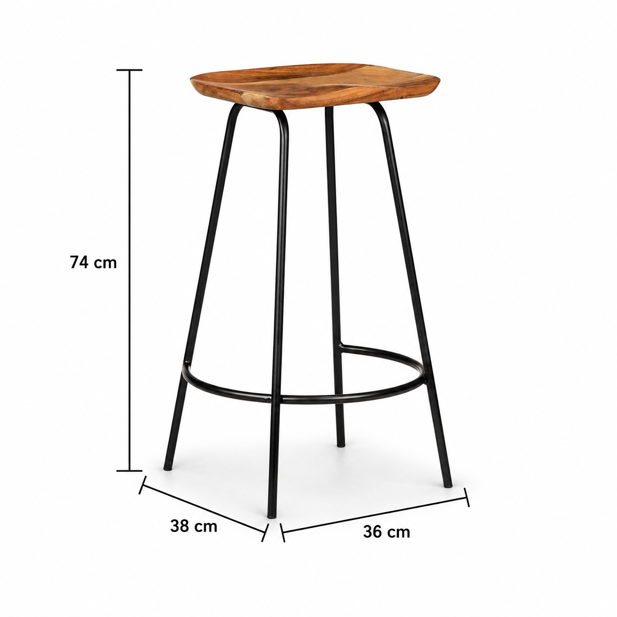 Tabourets de bar Marrakech (acacia)