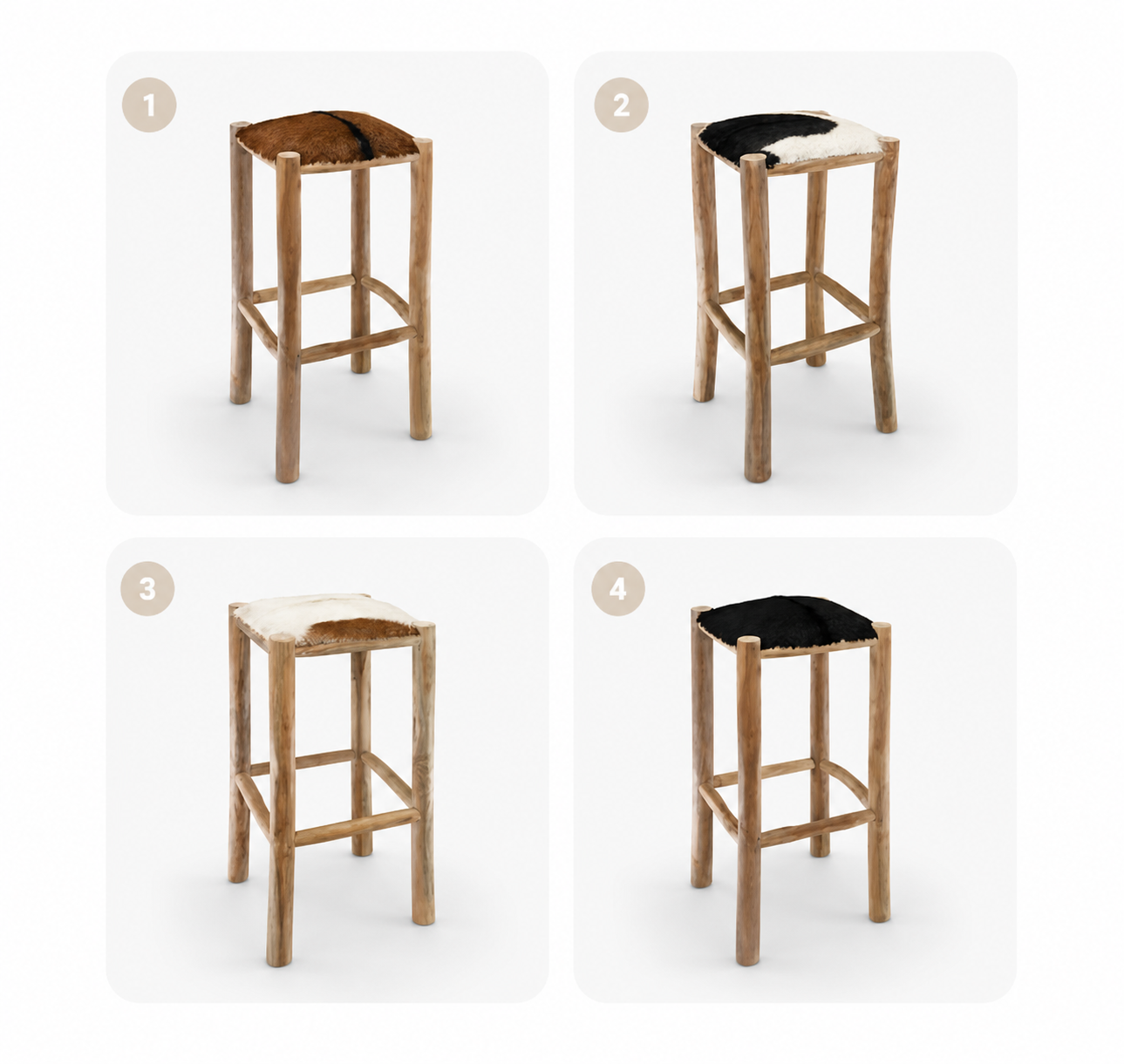 Tabouret de bar Phuket (teck)