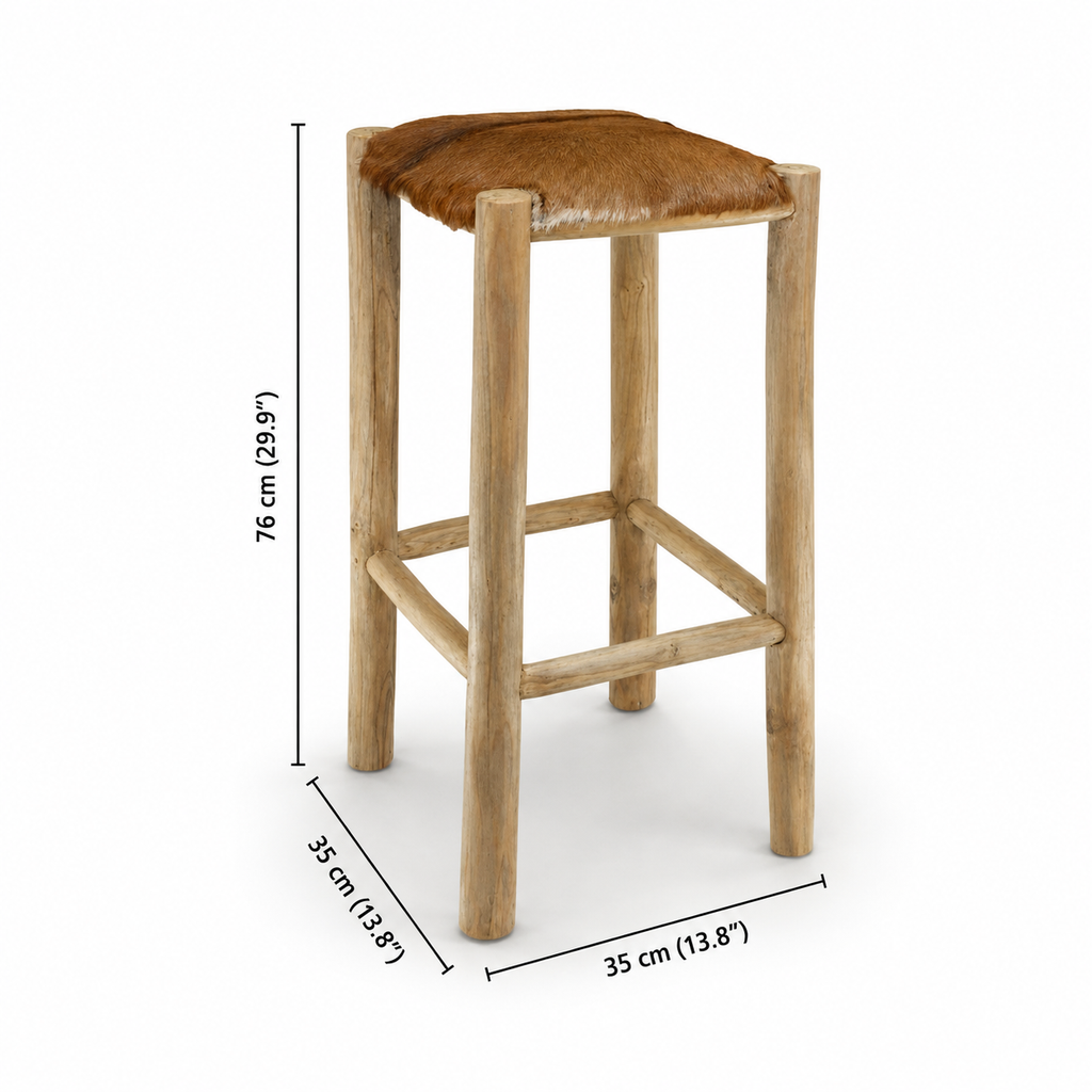 Tabouret de bar Phuket (teck)