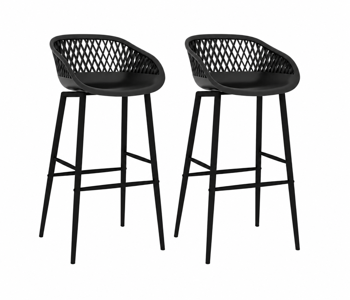 Chaises de bar Maille (effet bois)