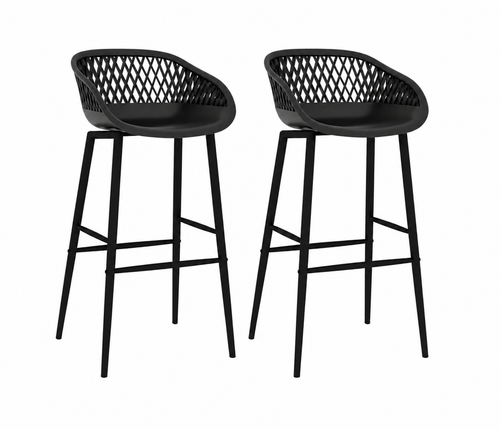 Chaises de bar Maille (effet bois)
