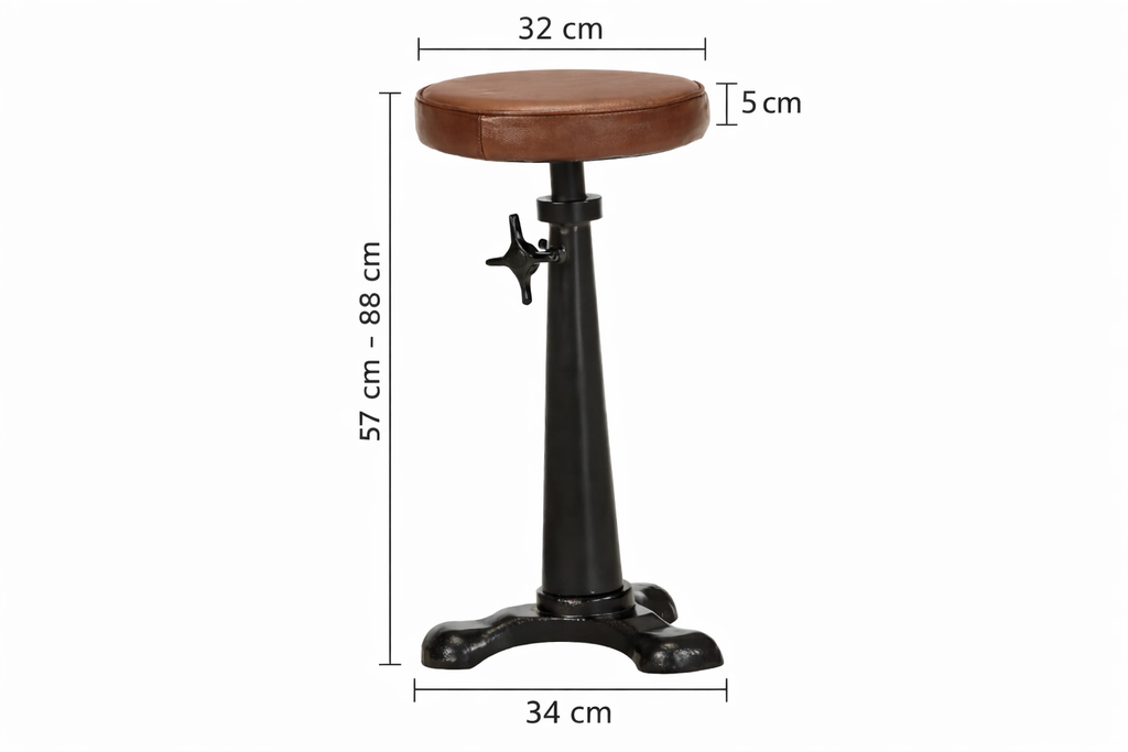 Tabourets de bar Forge (cuir)